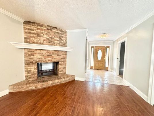 Fireplace, Interior, Wood Texture Flooring