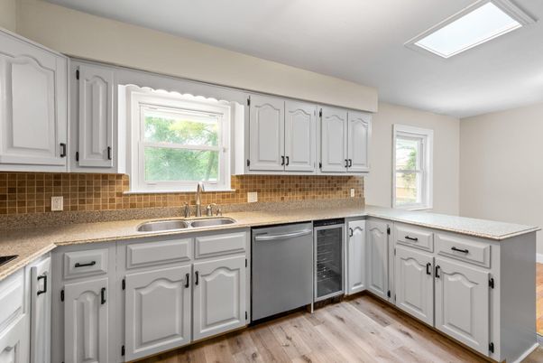Interior, Kitchen, Wood Texture Flooring