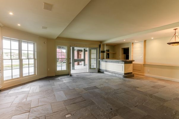 Empty room, Interior, Pendant Lights, Recessed Lighting