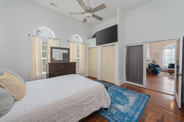 Bedroom, Interior, Wood Texture Flooring