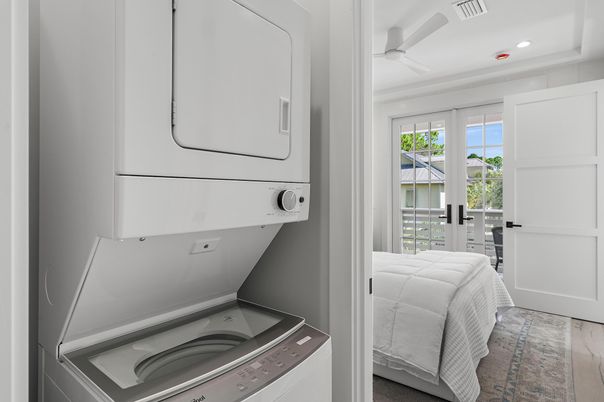 Interior, Recessed Lighting, Utility Closets, Washer, Wood Texture Flooring