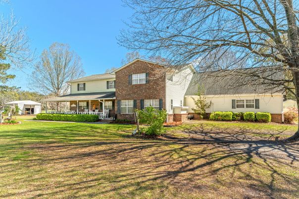 Backyard, Exterior, Facade, Brick Facade, Split Level