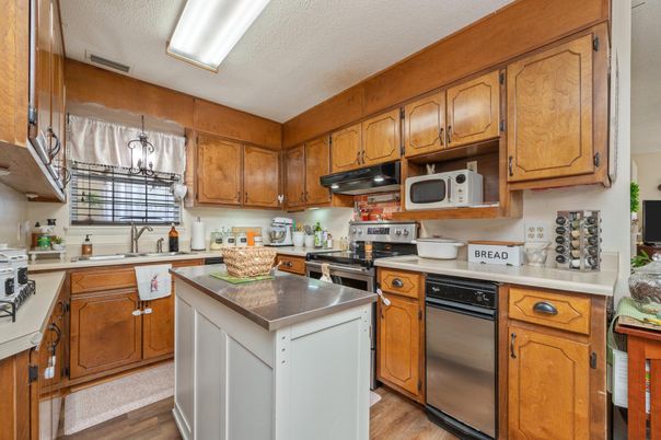 Interior, Kitchen, Wood Texture Flooring