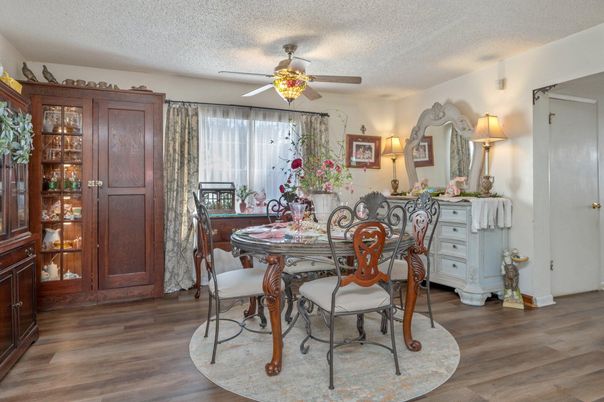 Dining room, Interior, Wood Texture Flooring