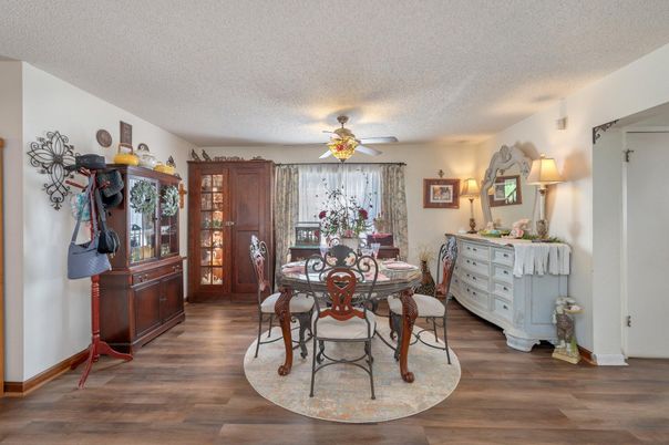 Dining room, Interior, Wood Texture Flooring