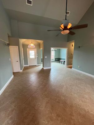 Empty room, Interior, Pendant Lights