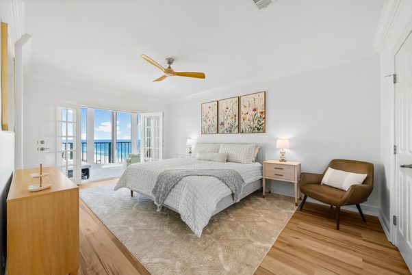 Bedroom, Interior, Water, Wood Texture Flooring