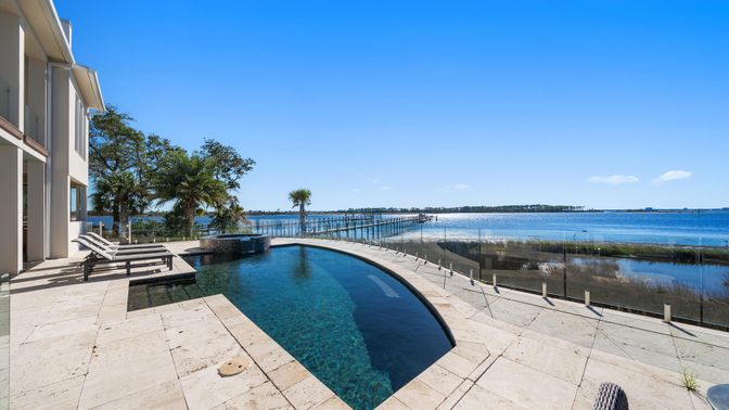Exterior, Lake, Pool