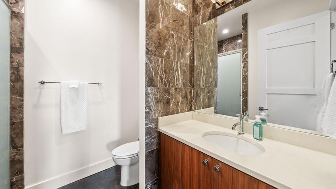 Bathroom, Interior, Recessed Lighting