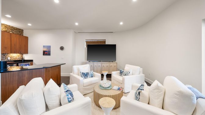 Interior, Living room, Recessed Lighting