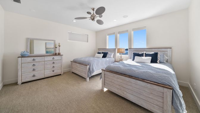 Bedroom, Interior, Recessed Lighting