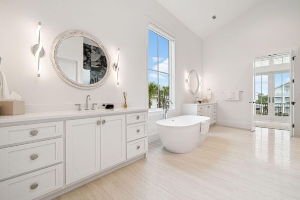 Bathroom, Dual Sink Vanities, Free Standing Baths, Interior