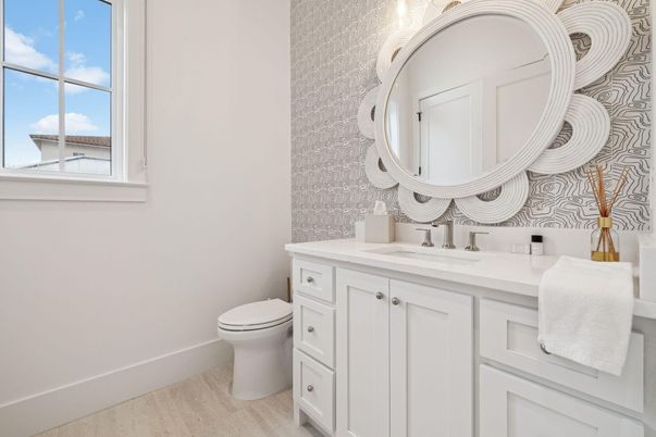 Bathroom, Interior, Wood Texture Flooring