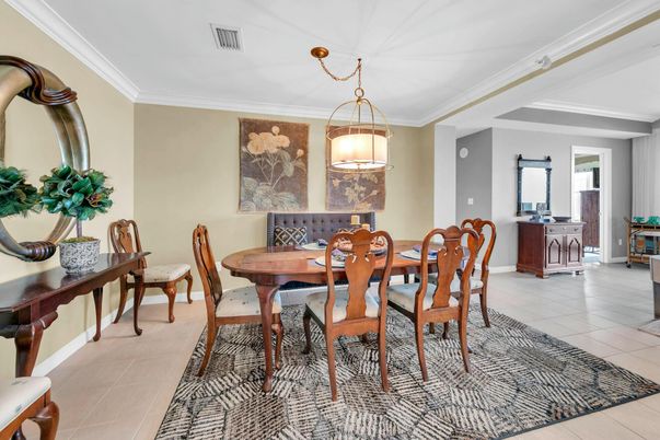 Dining room, Interior, Pendant Lights