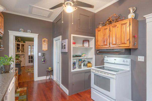 Interior, Kitchen, Wood Texture Flooring