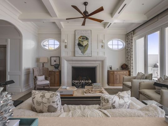Fireplace, Interior, Living room, Recessed Lighting