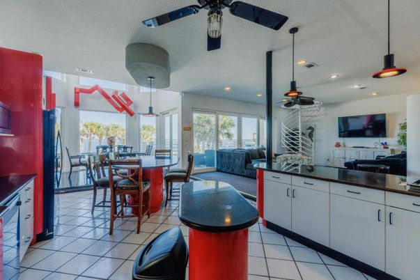 Dining room, Interior, Kitchen, Living room, Pendant Lights, Recessed Lighting