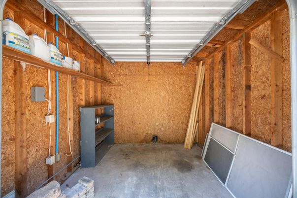 Garage, Interior, Wooden Walls