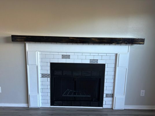 Fireplace, Interior, Wood Texture Flooring