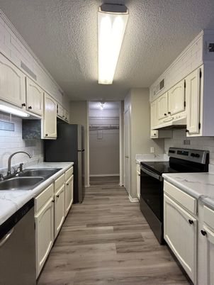 Interior, Kitchen, Wood Texture Flooring