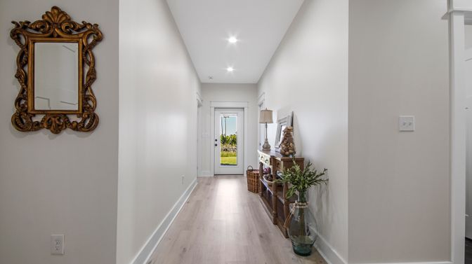Interior, Recessed Lighting, Wood Texture Flooring