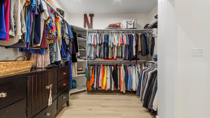 Interior, Recessed Lighting, Walk-in Closets, Wood Texture Flooring