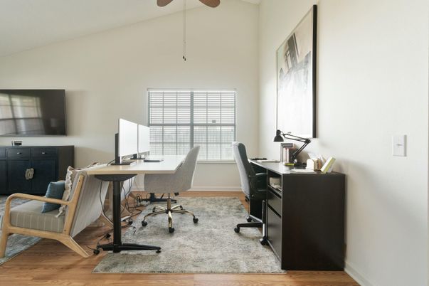 Home Office, Interior, Wood Texture Flooring