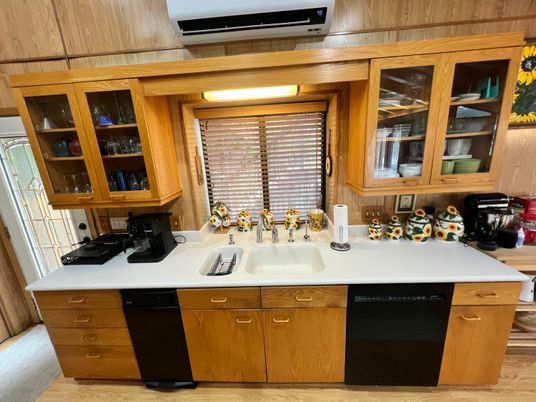 Interior, Kitchen, Wood Texture Flooring