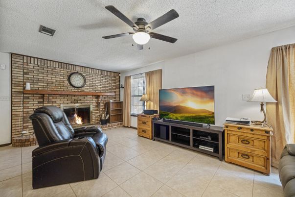 Fireplace, Interior, Living room, Stone Walls