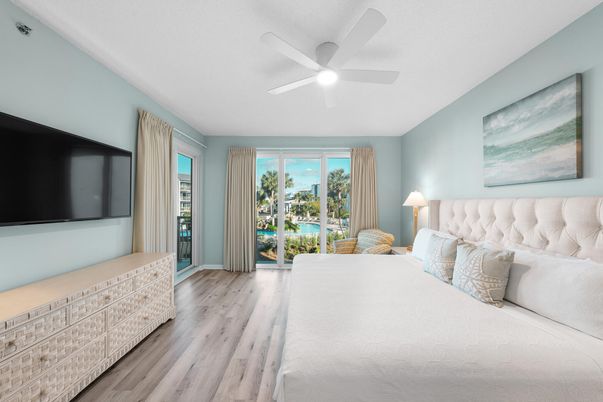 Bedroom, Interior, Water, Wood Texture Flooring