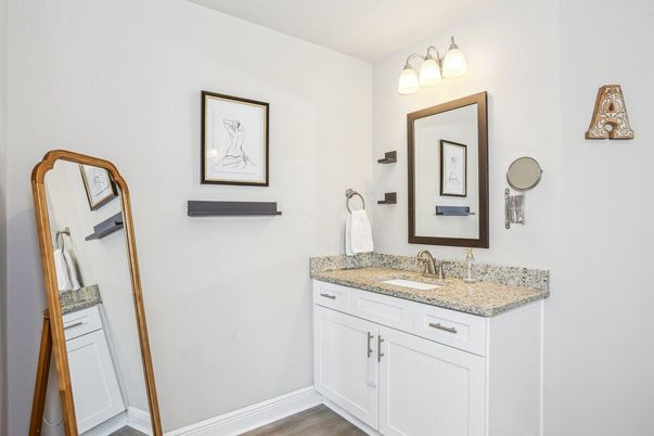 Bathroom, Interior, Wood Texture Flooring