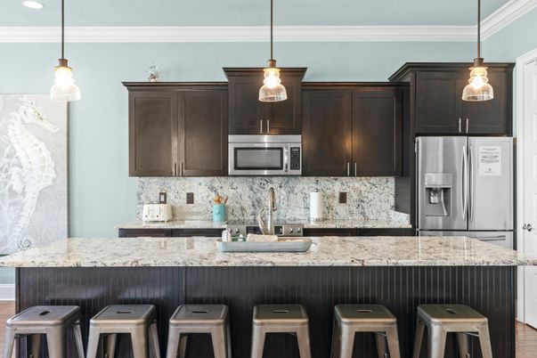 Interior, Kitchen, Pendant Lights, Stainless Steel Appliances