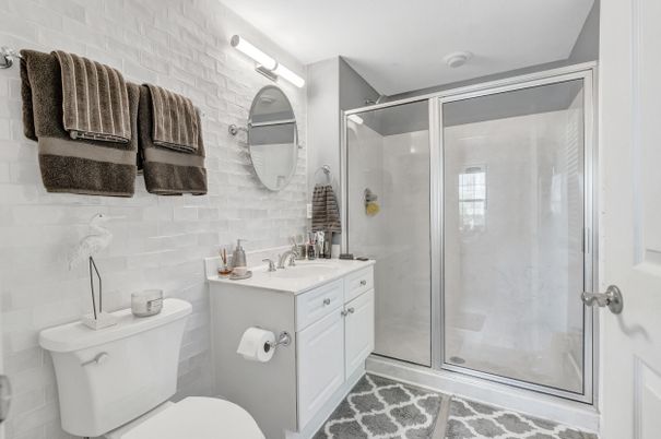 Bathroom, Glass Shower, Interior