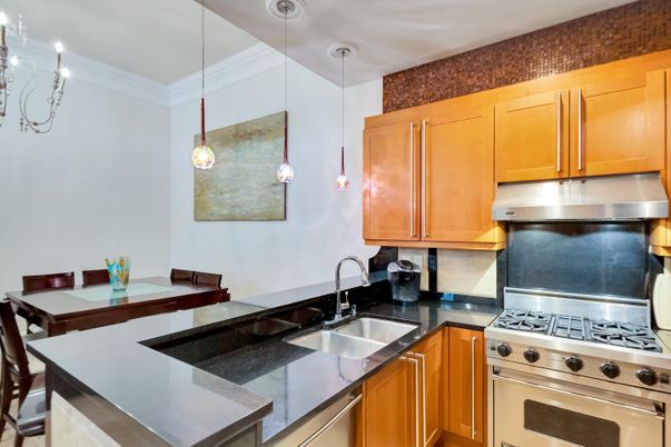 Interior, Kitchen, Pendant Lights, Stainless Steel Appliances