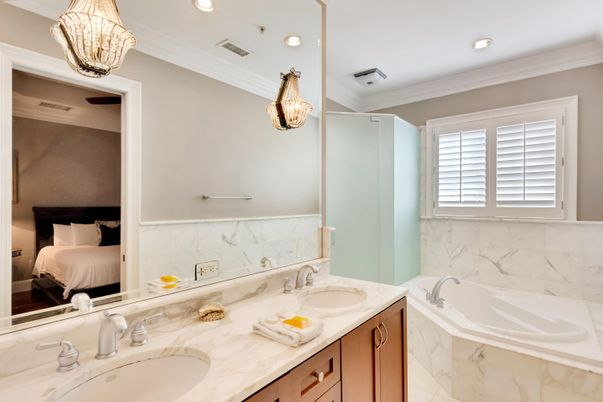 Bathroom, Bedroom, Dual Sink Vanities, Interior, Recessed Lighting