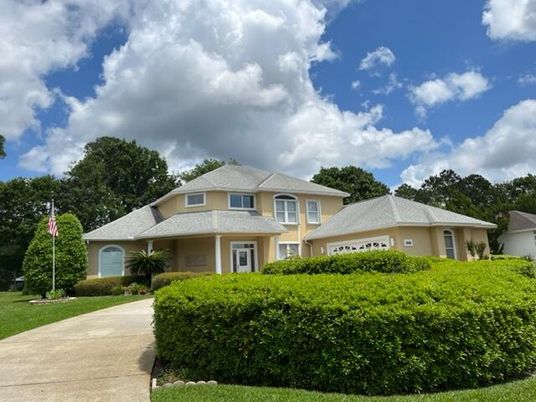 Attached, Backyard, Exterior, Facade, French Provincial