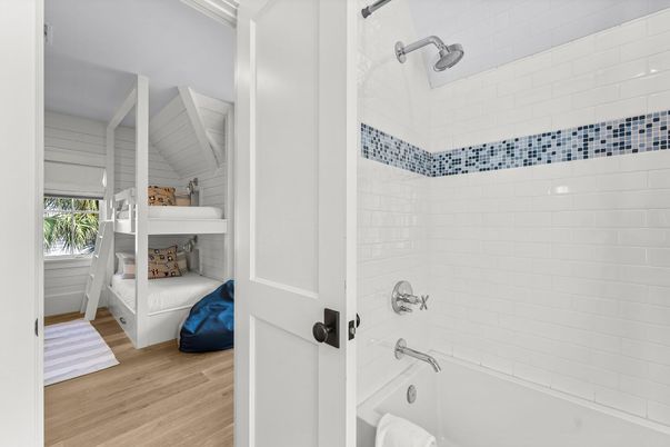 Bathroom, Interior, Wood Texture Flooring