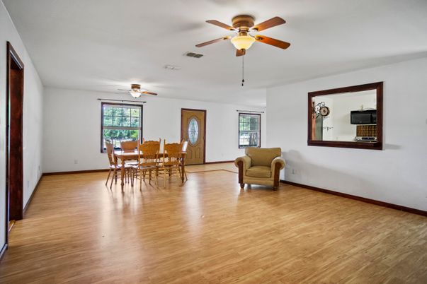Dining room, Interior, Wood Texture Flooring