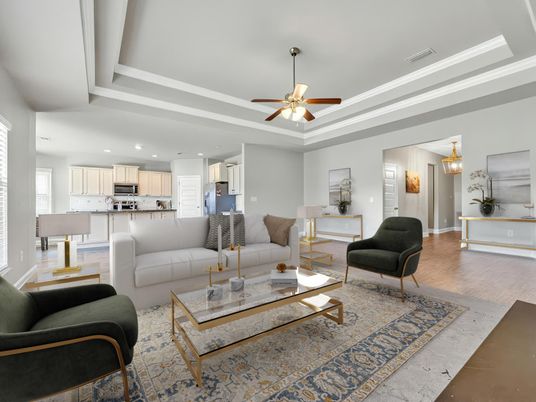 Interior, Kitchen, Living room, Pendant Lights, Recessed Lighting, Stainless Steel Appliances, Wood Texture Flooring