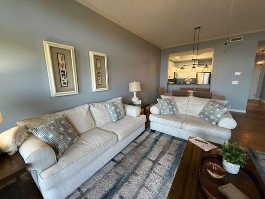 Dining room, Interior, Living room, Pendant Lights, Wood Texture Flooring