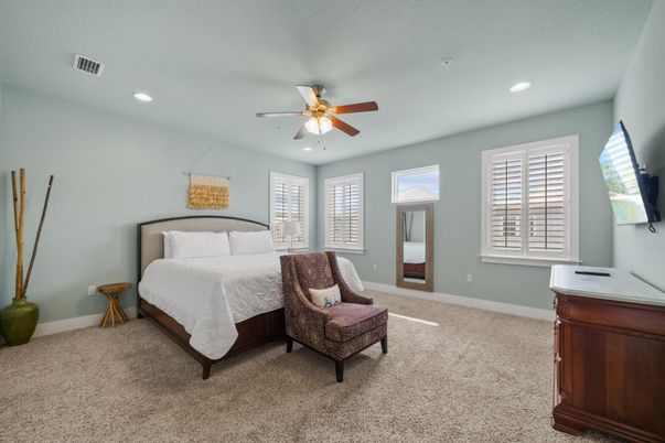 Bedroom, Interior, Recessed Lighting