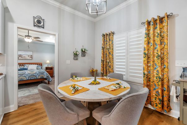Bedroom, Dining room, Interior, Wood Texture Flooring