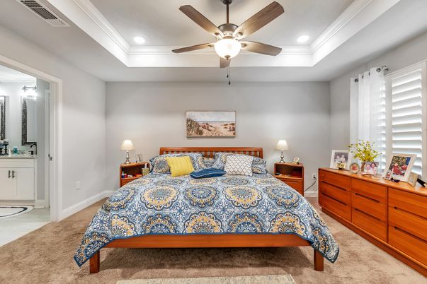 Bedroom, Interior, Recessed Lighting
