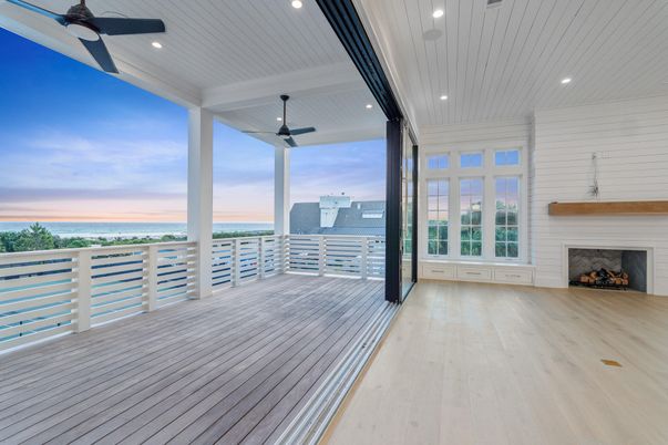 Fireplace, Interior, Recessed Lighting, Wood Texture Flooring