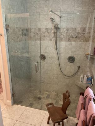 Bathroom, Glass Shower, Interior