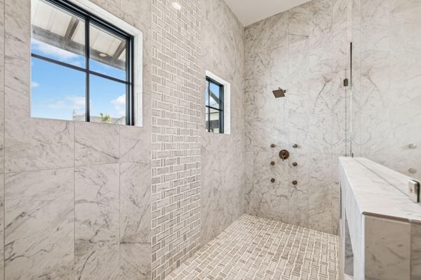Bathroom, Interior, Marble Walls