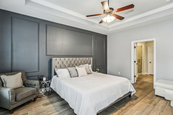 Bedroom, Interior, Wood Texture Flooring