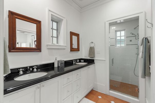 Bathroom, Dual Sink Vanities, Glass Shower, Interior
