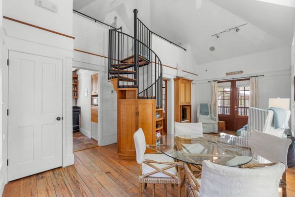 Dining room, Interior, Wood Texture Flooring