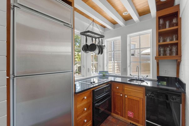 Interior, Kitchen, Stainless Steel Appliances, Wooden Beams, Wooden Ceilings